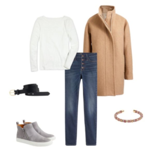 J. Crew Tan Wool "City Coat" - Picture 3 of 15